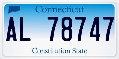 CT license plate AL78747