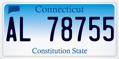 CT license plate AL78755