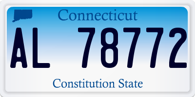 CT license plate AL78772