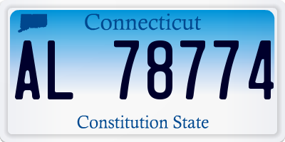 CT license plate AL78774