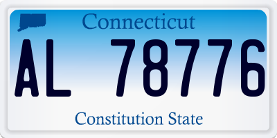 CT license plate AL78776