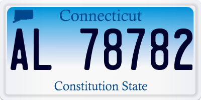 CT license plate AL78782