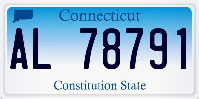 CT license plate AL78791