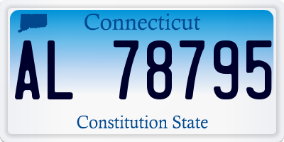 CT license plate AL78795