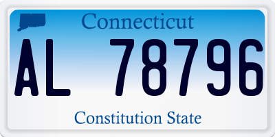 CT license plate AL78796