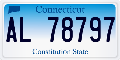 CT license plate AL78797