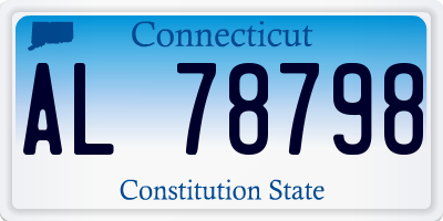 CT license plate AL78798