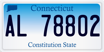 CT license plate AL78802
