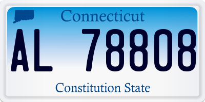 CT license plate AL78808