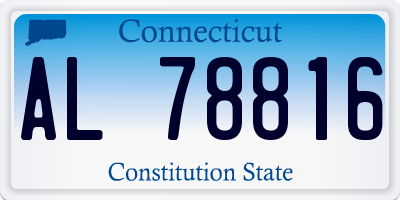 CT license plate AL78816