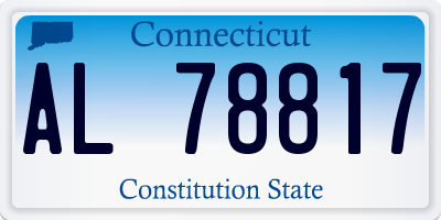 CT license plate AL78817