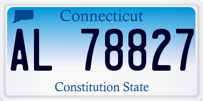 CT license plate AL78827