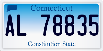 CT license plate AL78835