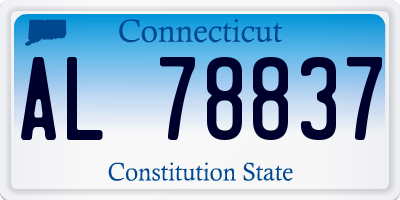 CT license plate AL78837