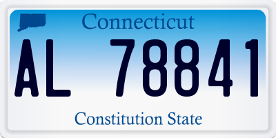 CT license plate AL78841