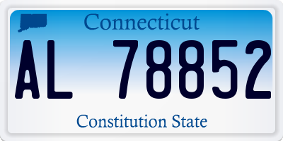 CT license plate AL78852