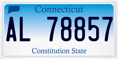 CT license plate AL78857