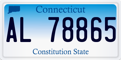 CT license plate AL78865
