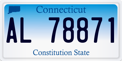 CT license plate AL78871