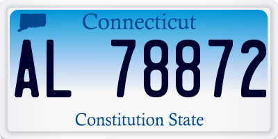 CT license plate AL78872
