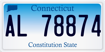 CT license plate AL78874