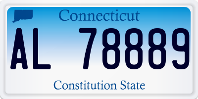 CT license plate AL78889
