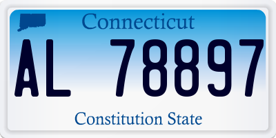 CT license plate AL78897