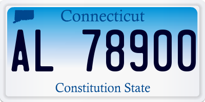 CT license plate AL78900