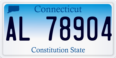 CT license plate AL78904