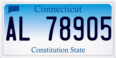 CT license plate AL78905