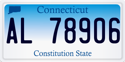 CT license plate AL78906