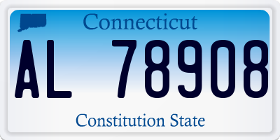 CT license plate AL78908