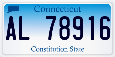 CT license plate AL78916