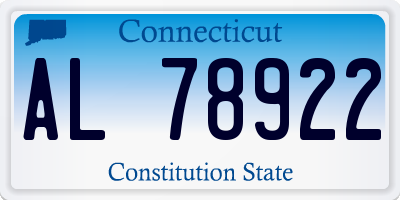 CT license plate AL78922
