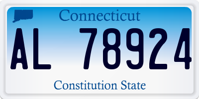 CT license plate AL78924