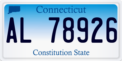 CT license plate AL78926