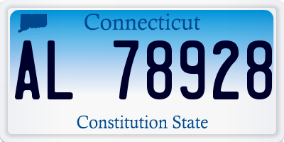 CT license plate AL78928