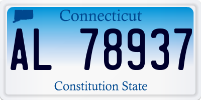 CT license plate AL78937