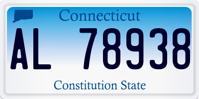 CT license plate AL78938