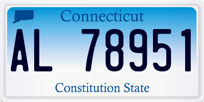 CT license plate AL78951