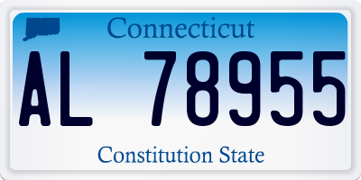 CT license plate AL78955
