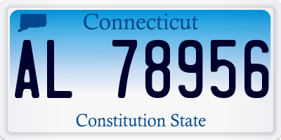 CT license plate AL78956