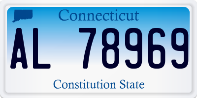 CT license plate AL78969
