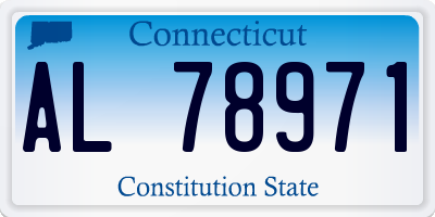 CT license plate AL78971