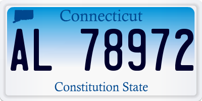CT license plate AL78972