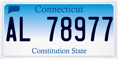 CT license plate AL78977