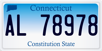 CT license plate AL78978