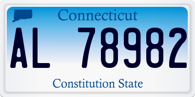 CT license plate AL78982