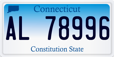 CT license plate AL78996
