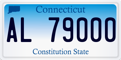 CT license plate AL79000
